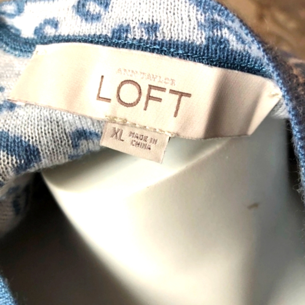 Loft Leopard Print Woolblend Sweater - image 5